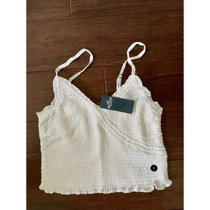 HOLLISTER white crop top